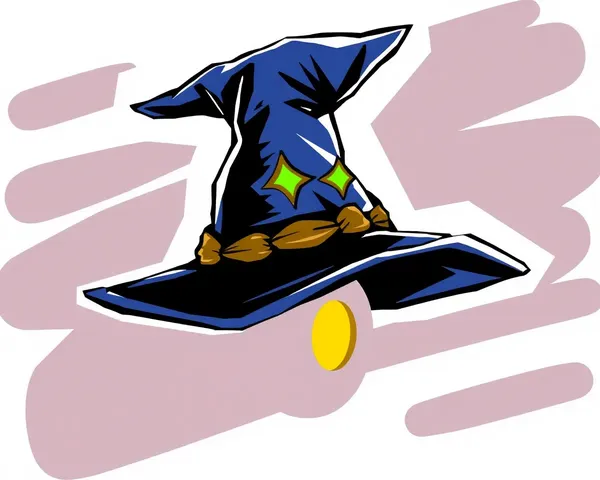 The Wizard's PNG Hat Illustration -> Illustration de chapeau du sorcier PNG